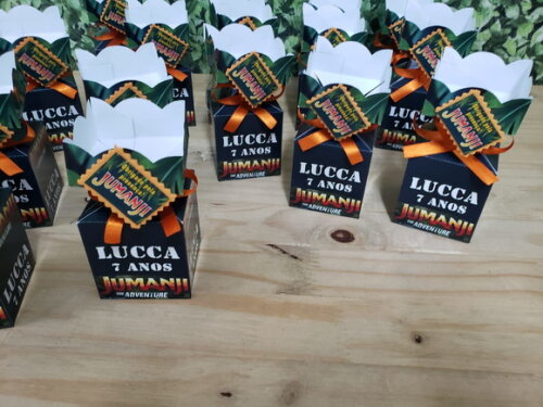 Jumanji Caixa Meia Bala Personalizada Pronta Entrega