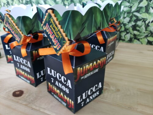 Jumanji Caixa Meia Bala Personalizada Pronta Entrega