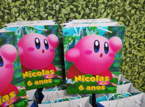 Kirby Sacola Personalizada Pronta Entrega Tam G