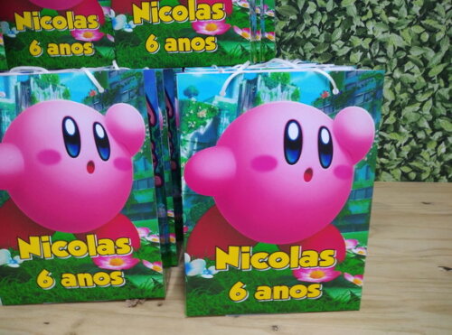Kirby Sacola Personalizada Pronta Entrega Tam G