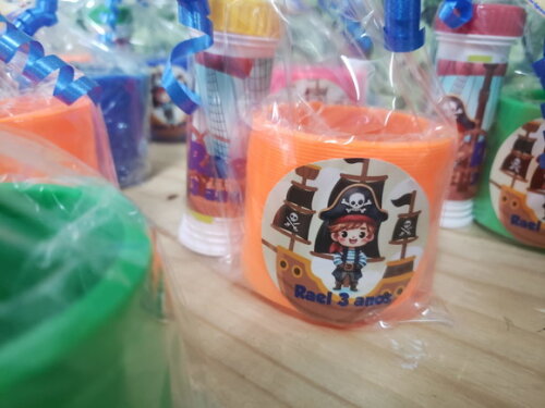 Kit Lembrancinha Personalizada Pirata Pronta Entrega