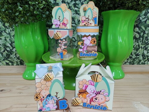 Kit Lembrancinhas Luxo Personalizadas Pooh