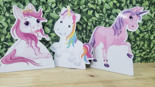 Kit Unicórnio mdf 3 Peças