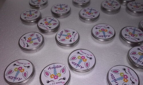Latinhas Unicornio 30 Unid Personalizadas