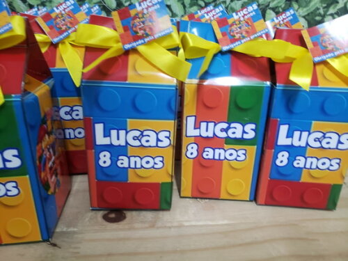 Lego Caixa Milk Personalizada Pronta Entrega