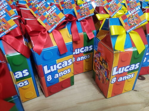 Lego Caixa Milk Personalizada Pronta Entrega