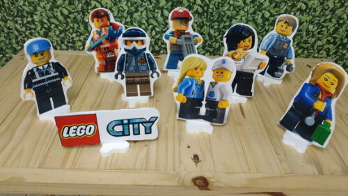 Lego City Kit de Mesa Tipo Displays 9 Peças Pronta Entrega
