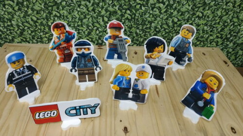 Lego City Kit de Mesa Tipo Displays 9 Peças Pronta Entrega
