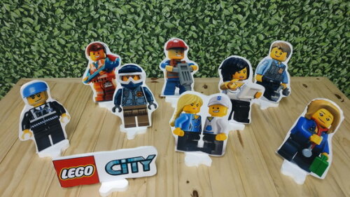 Lego City Kit de Mesa Tipo Displays 9 Peças Pronta Entrega
