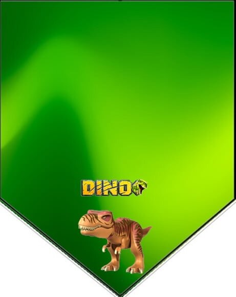 Lego Dinossauros Varal Personalizado Parabéns Mais Nome