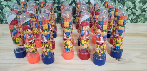 Lego Lembrancinhas Tubetes Personalizados Pronta Entrega