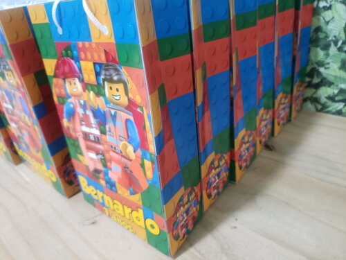 Lego Sacola Personalizada Tam 25x17x8 cm Pronta Entrega