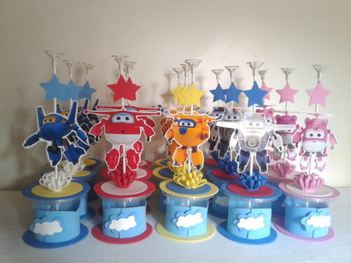 Lembrança e Centro Mesa Super Wings