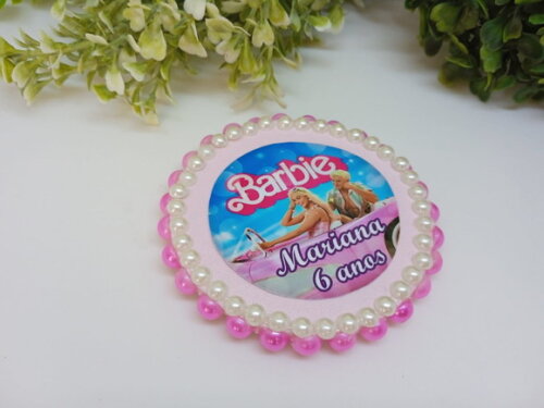 Lembrancinha Barbie Imã de Geladeira
