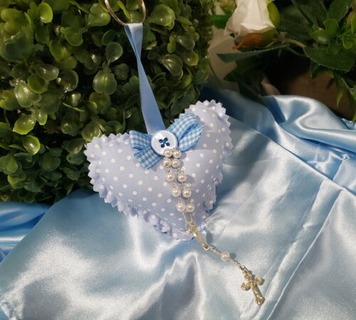 Lembrancinha Chaveiro Sachê Perfumado Poá Azul Claro