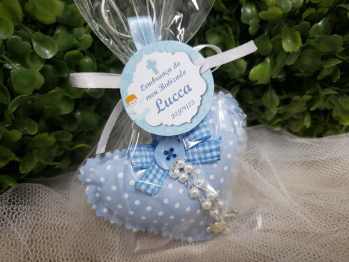 Lembrancinha Chaveiro Sachê Perfumado Poá Azul Claro