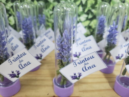 Lembrancinha Lavanda Tubetes com Personalização