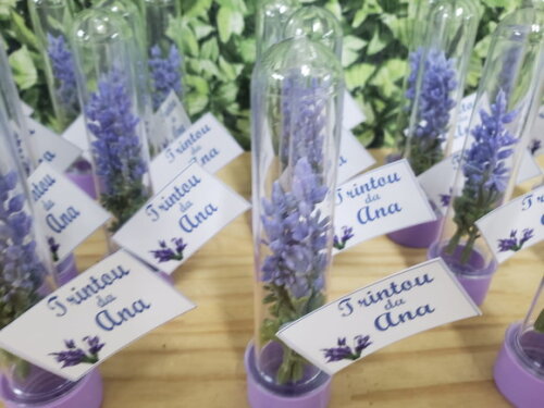 Lembrancinha Lavanda Tubetes com Personalização