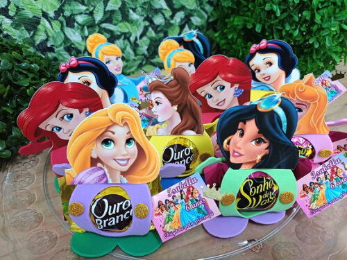 Lembrancinha Princesas Porta Bombons