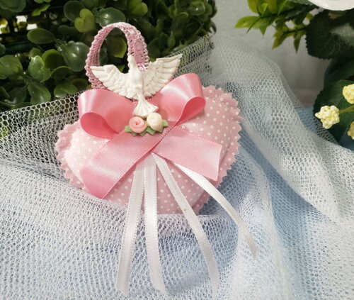 Lembrancinha Sachê Perfumado Coração Rosa