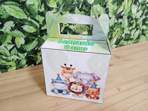 Lembrancinha Safari Caixa Maleta