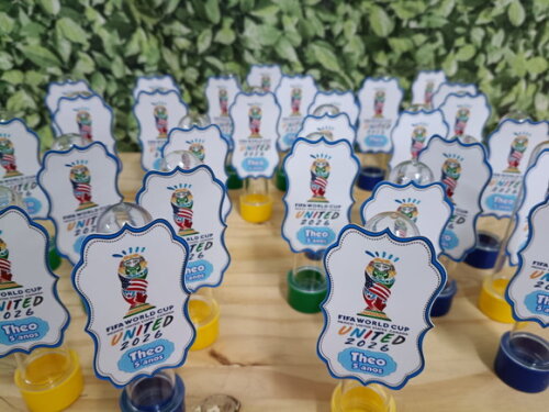 Lembrancinhas Tubetes Copa do Mundo 2026 Prsonalizado