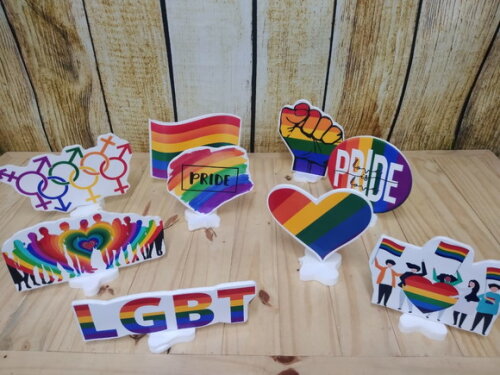 Lgbt Kit de Mesa 9 Peças Tipo Displays