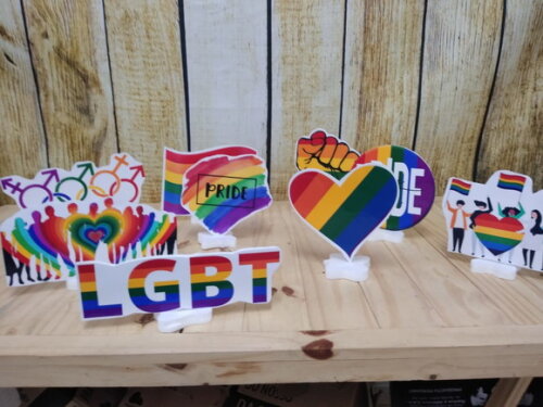 Lgbt Kit de Mesa 9 Peças Tipo Displays
