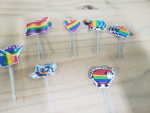 Lgbt Topper para Docinhos 36 Unidades Pronta Entrega