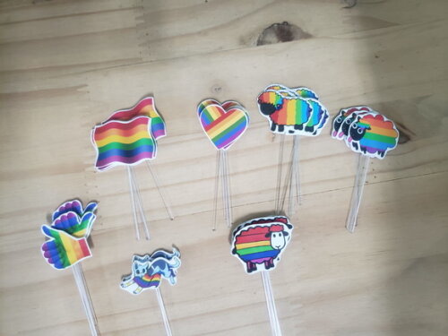 Lgbt Topper para Docinhos 36 Unidades Pronta Entrega