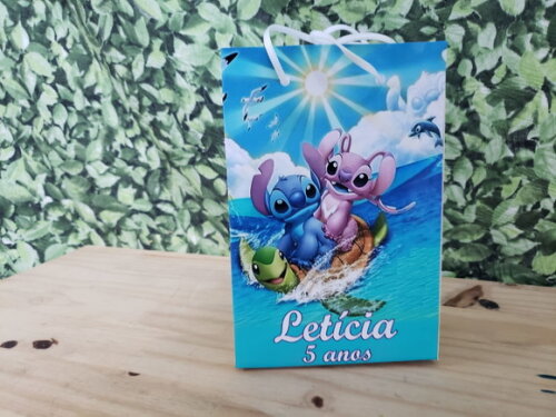 Lillo e Stitch Sacola Personalizada Pronta Entrega