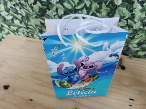 Lillo e Stitch Sacola Personalizada Pronta Entrega