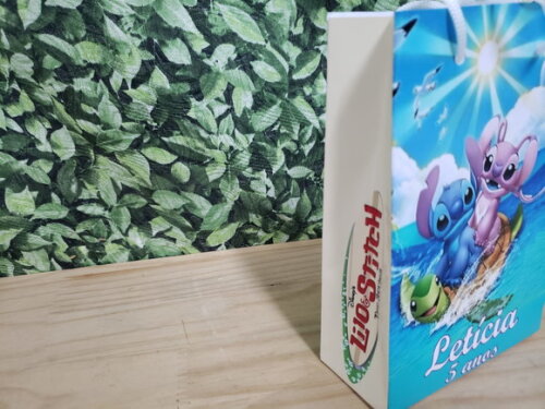 Lillo e Stitch Sacola Personalizada Pronta Entrega