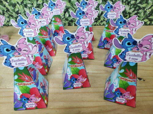 Lilo e Stitch Caixa Pirâmide Personalizada Pronta Entrega