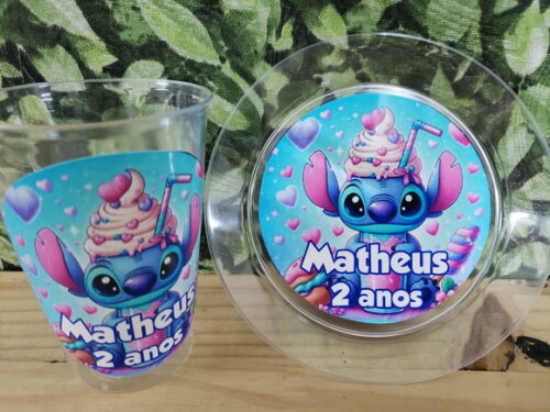 Lilo e Stitch Descartáveis Personalizados Pronta Entrega