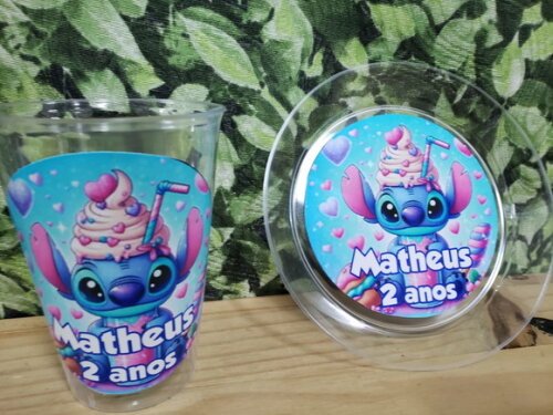 Lilo e Stitch Descartáveis Personalizados Pronta Entrega
