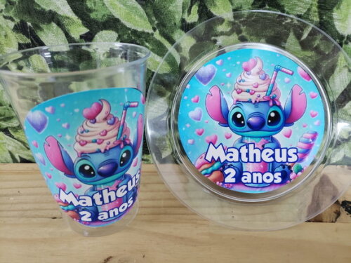 Lilo e Stitch Descartáveis Personalizados Pronta Entrega
