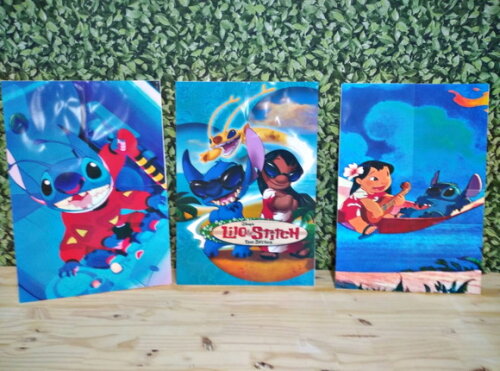 Lilo e Stitch Kit de Parede 3 Peças Pronta Entrega