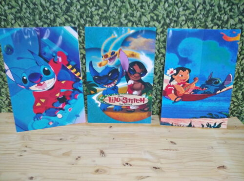 Lilo e Stitch Kit de Parede 3 Peças Pronta Entrega