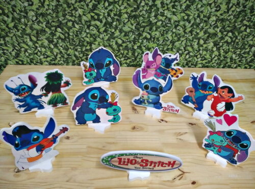 Lilo e Stitch Kit de Mesa Displays 9 Peças Pronta Entrega