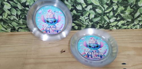 Lilo e Stitch Prato Sobremesa Personalizado Pronta Entrega