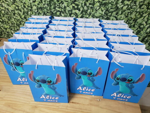 Lilo e Stitch Saccola Personalizada Pronta Entrega