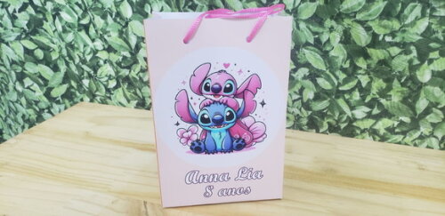 Lilo e Stitch Sacola Personalizada Pronta Entrega