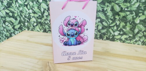 Lilo e Stitch Sacola Personalizada Pronta Entrega