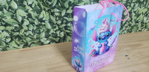 Lilo e Stitch Sacola Personalizada Pronta Entrega Tam Médio