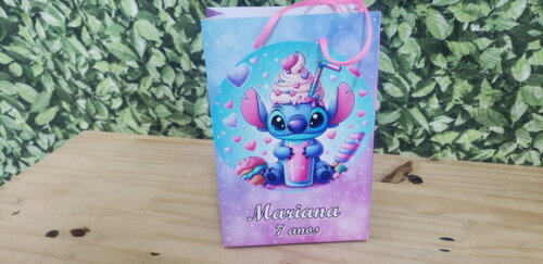 Lilo e Stitch Sacola Personalizada Pronta Entrega Tam Médio