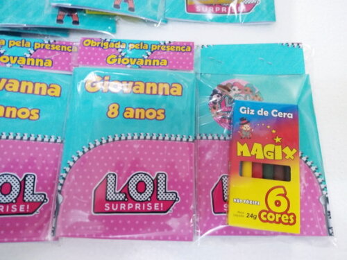 Lol Surprise Caderninho para Colorir c/ Giz de Cera Personal