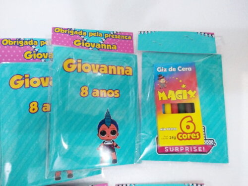 Lol Surprise Caderninho para Colorir c/ Giz de Cera Personal