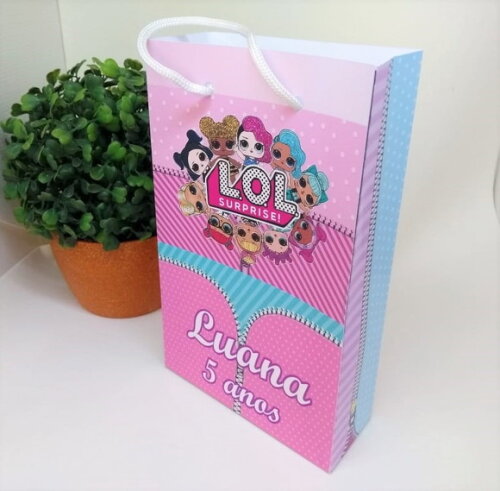 Lol Surprise Sacola Personalizada Pronta Entrega