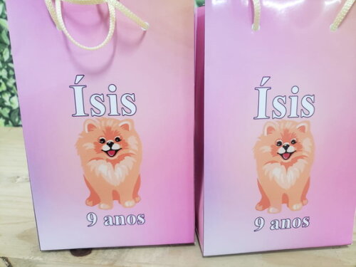 Lulu da Pomerania Sacola Personalizada Pronta Entrega